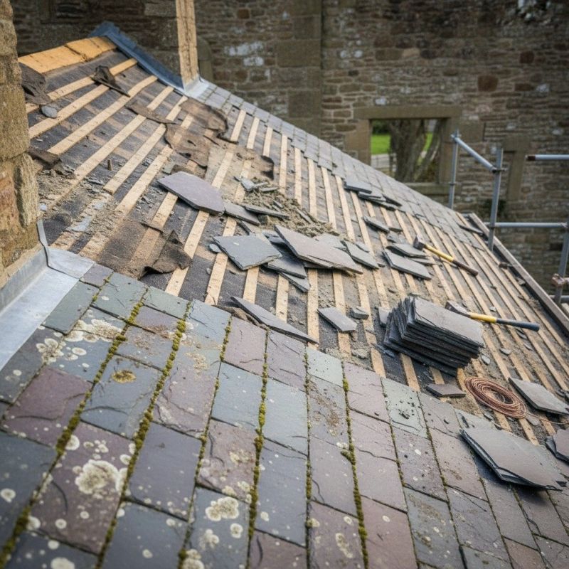 Slate Shingle Replacement